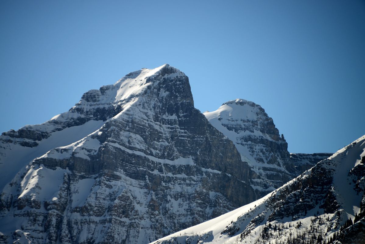 02B Haddo Peak and Mount Aberdeen From Drive To Lake Louise Ski Area